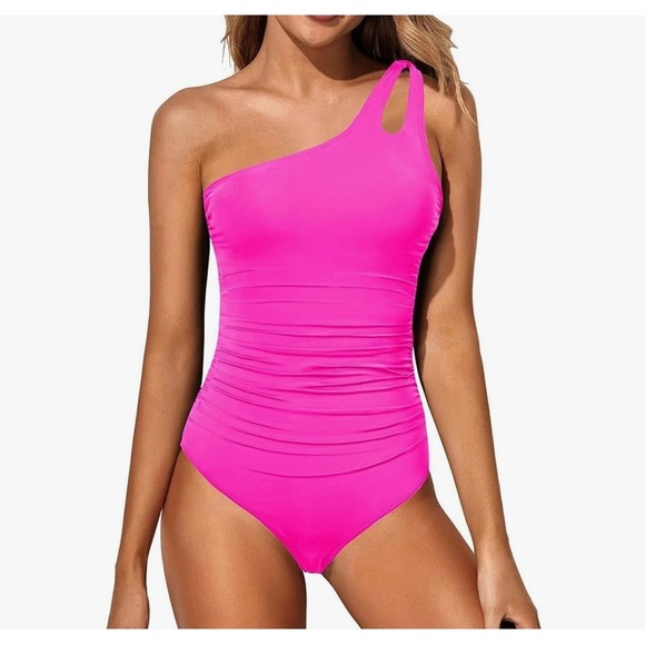 wjiNFDFG Women's  Swimsuit Bottoms  Shoulder Hollow 1 Piece Swimsuit Bikini M - Picture 1 of 9